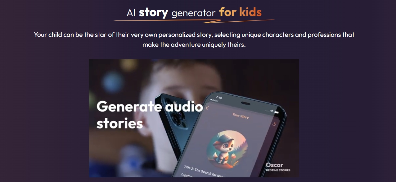 AI story generator for kids