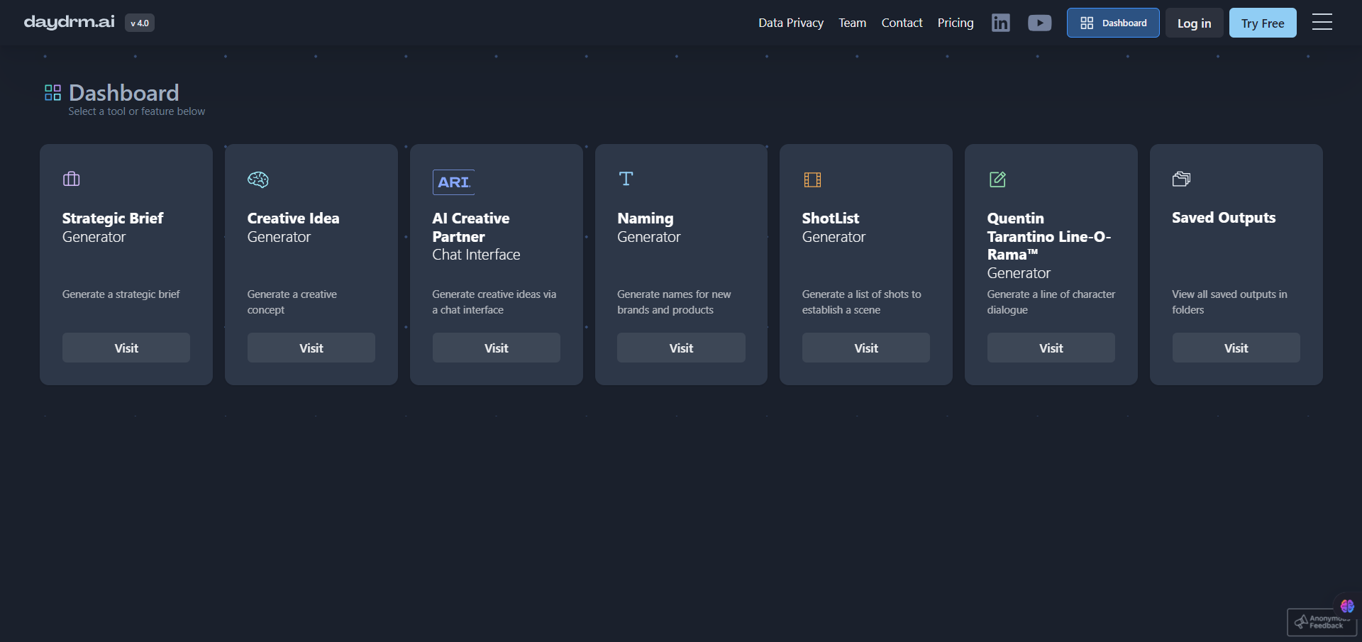 Daydrm Studio-Dashboard
