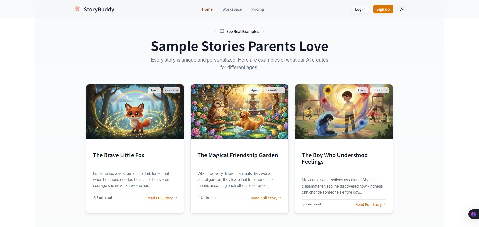 Sample Stories Parents Love-StoryBuddy