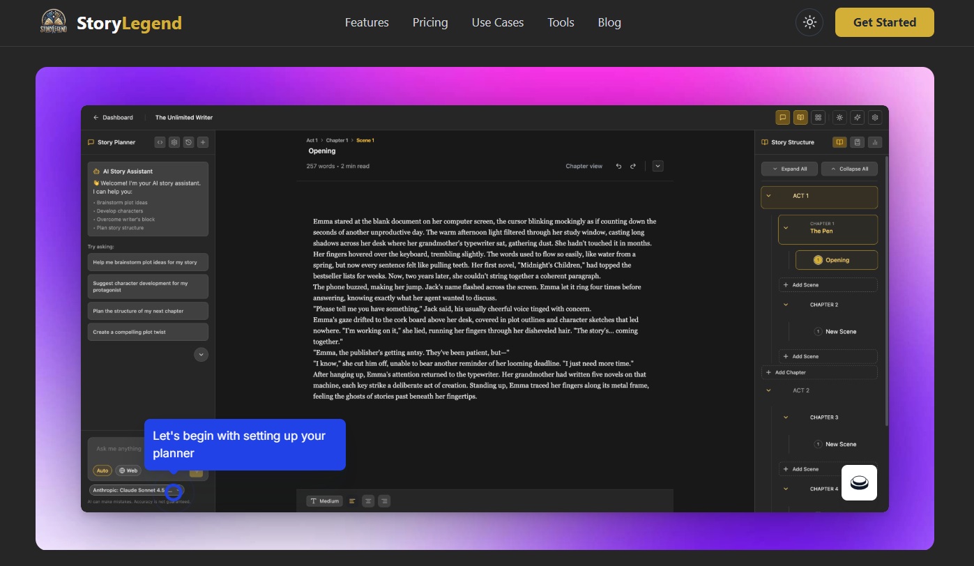 StoryLegend-Get a sneak peek of newly redesigned Writer's Studio & Storyboard tools!