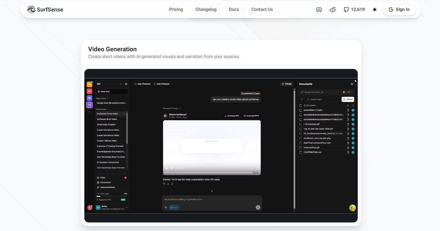 SurfSense-Open-Source-NotebookLM-video generation