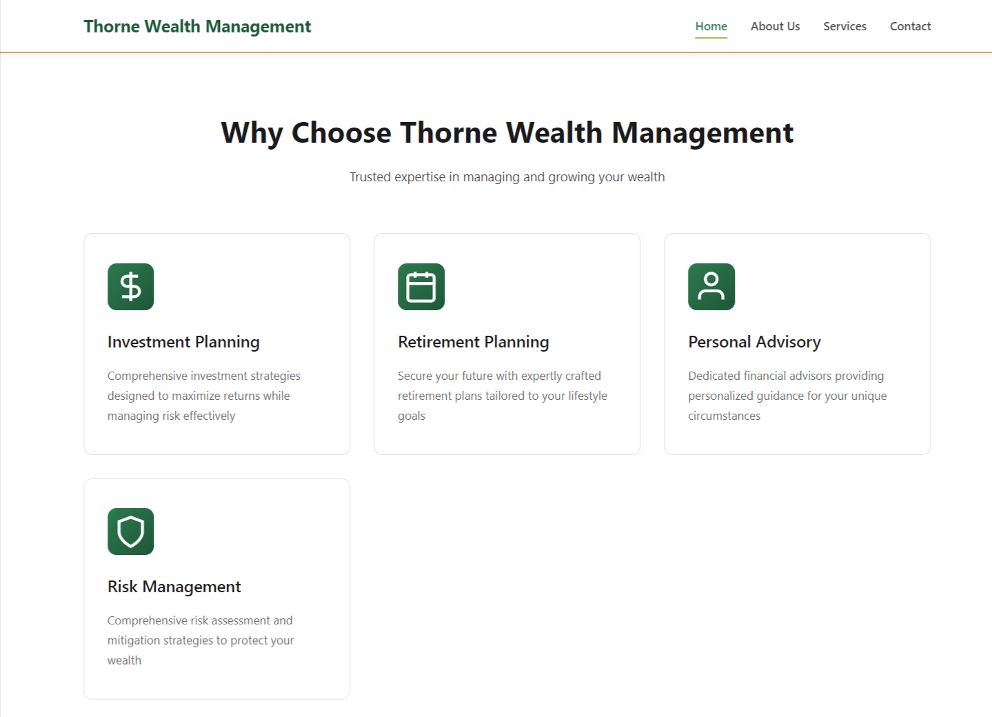 Why Choose Thorne Wealth Management
