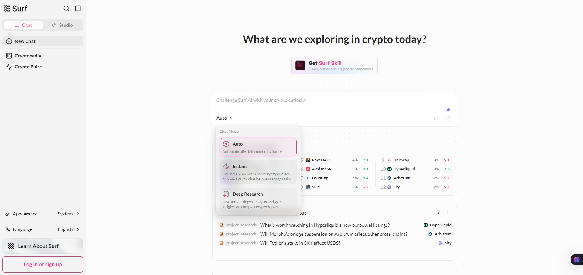 asksurf-ai-chat-exploring in crypto