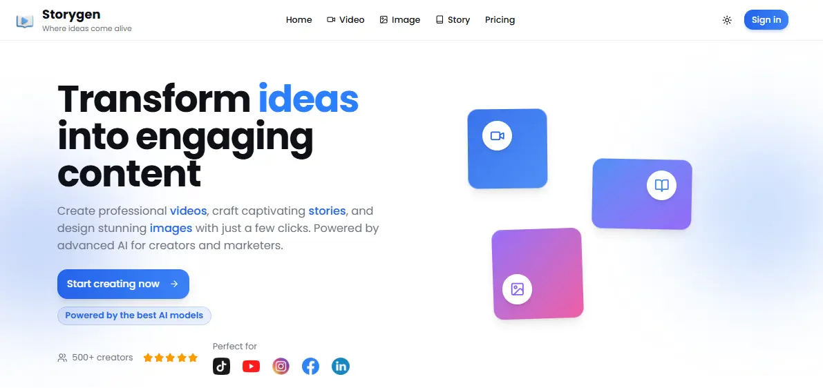 Storygen feature